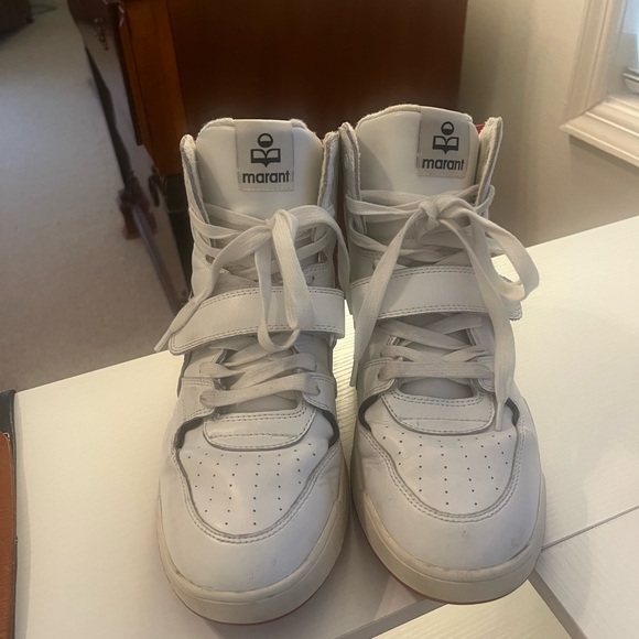 Isabel Marant alsee leather high-top sneakers - Picture 3 of 8